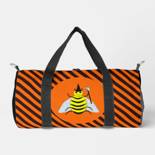 Halloween Magic Bee Witch oranje en Black Stripes Plunjezak