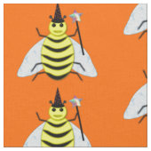 Halloween Magic Bee Witch Oranje Stof (Close Up)