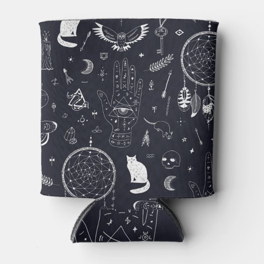 Halloween Magic: Doodle-patroon. Blikjeskoeler (Voorkant)