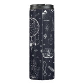 Halloween Magic: Doodle-patroon. Thermosbeker (Achterkant)