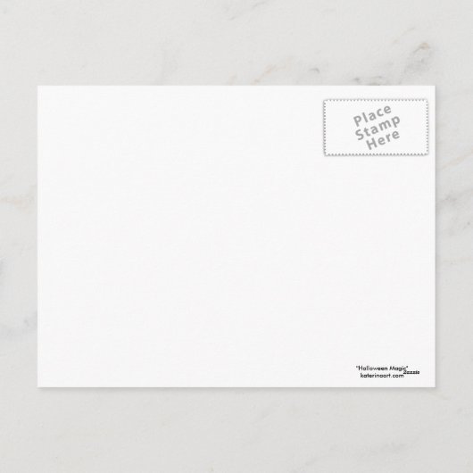 Halloween Magic Feestdagenkaart (Achterkant)