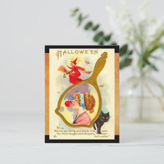  Halloween Magic Mirror Briefkaart (Staand voorkant)
