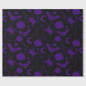 Halloween Magic Paars Cadeaupapier (Vlak)