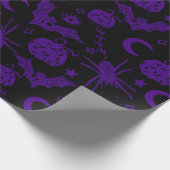 Halloween Magic Paars Cadeaupapier (Hoek)
