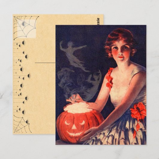  Halloween Magic Pumpkin Briefkaart (Voorkant / Achterkant)