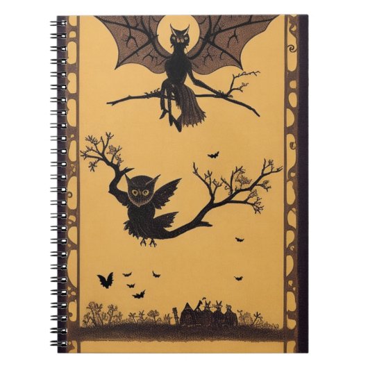 Halloween Magic Samhain-geïnspireerd Notitieboek (Voorkant)