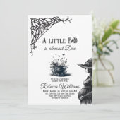 Halloween Magical Little Boo Zwart Baby shower Kaart (Staand voorkant)