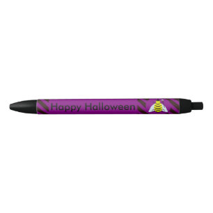 Halloween Magie Bijl Tovenaar Paars en Zwart Stree Zwarte Inkt Pen