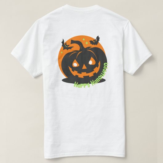 Halloween magie en duisternis verenigen zich t-shirt (Design achterkant)