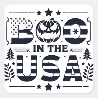 Halloween magie in het Amerikaanse erfgoed Vierkante Sticker