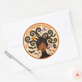 Halloween Magie Ronde Sticker (Envelop)