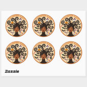 Halloween Magie Ronde Sticker (Vel)