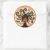 Halloween Magie Ronde Sticker (Tas)