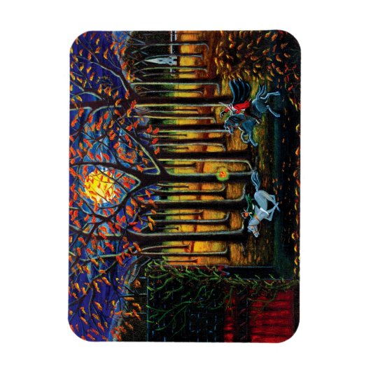 Halloween magneet "Headless Horseman " (Verticaal)