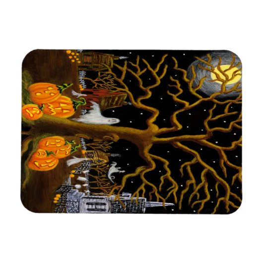 Halloween magneet "Heb je iets gehoord?" (Horizontaal)