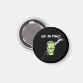 Halloween magneet, mag ik Frank zijn, Frankenstein Magneet (Voorkant / Achterkant)