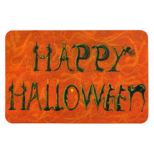 Halloween Magnet "Happy Halloween" figuurteken Magneet