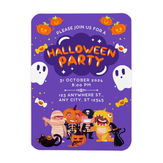 Halloween Magnetic Card Magneet (Verticaal)