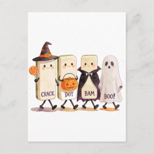 Halloween Mahjong Geesten die Griezeltjes Vormen V Briefkaart