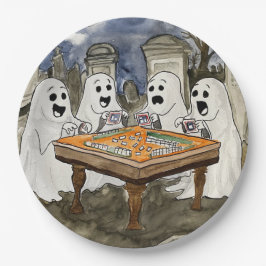 Halloween Mahjong Ghosts Papieren Bordje