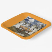 Halloween Mahjong Ghosts Papieren Bordje (Gebogen)