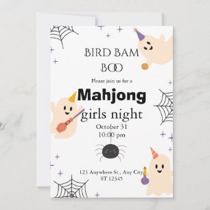 Halloween Mahjong Uitnodiging