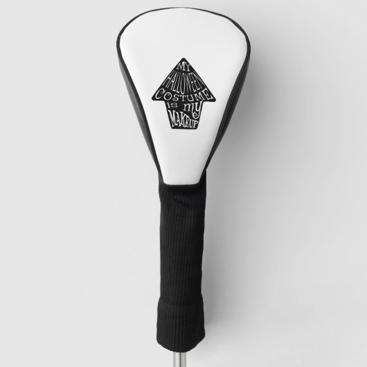 Halloween make-up golfheadcover (Voorkant)