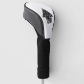 Halloween make-up golfheadcover (Schuin)