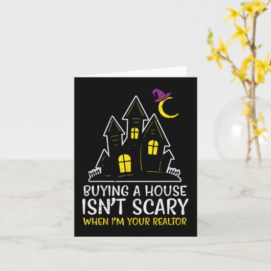 Halloween makelaar kopen huis instant eng kostuum kaart (Gele Bloem)
