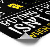 Halloween makelaar kopen huis instant eng kostuum poster (Hoek)