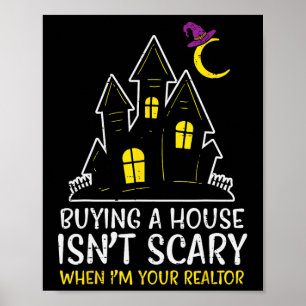 Halloween makelaar kopen huis instant eng kostuum poster