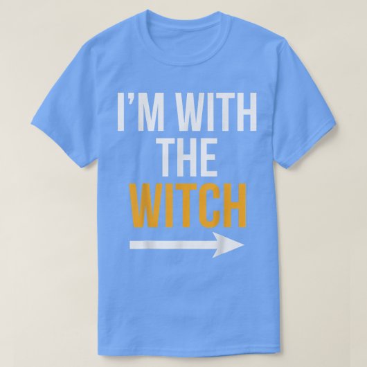 Halloween Male Im met de Witch Costume Funny Cou T-shirt (Design voorkant)