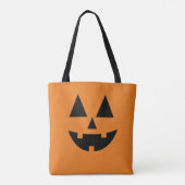 Halloween Male Jack-O-Lantern Pumpkin Face Tote Bag (Achterkant)