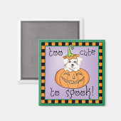 Halloween Maltese Magnet (Voorkant / Achterkant)
