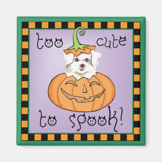 Halloween Maltese Magnet (Voorkant)