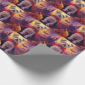 Halloween Maltese Vampire Pumpkins eng Cadeaupapier (Hoek)