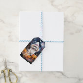 Halloween Malti Tzu met pompoenen eng Cadeaulabel (Met Touw)
