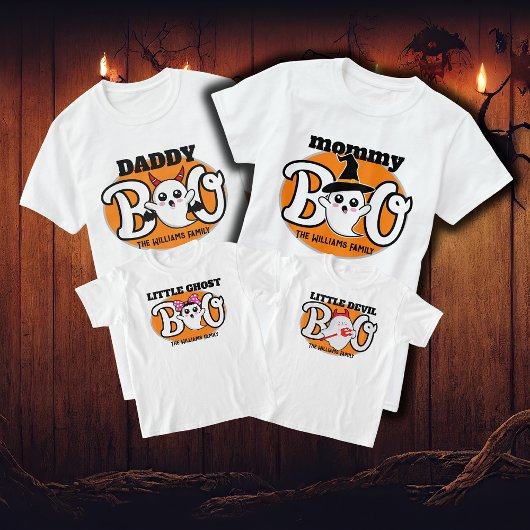 Halloween Mama Boo Devil Familie Matching T-shirt