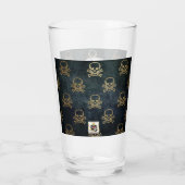 Halloween | mama | Schedels | Gepersonaliseerd | G Glas (Achterkant)