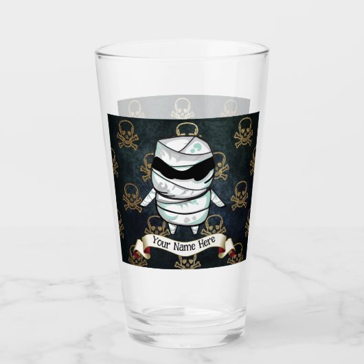 Halloween | mama | Schedels | Gepersonaliseerd | G Glas (Voorkant)
