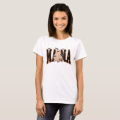 Halloween "MAMA" T-Shirt – Schattigee Ghost & Bats (Voorkant volledig)