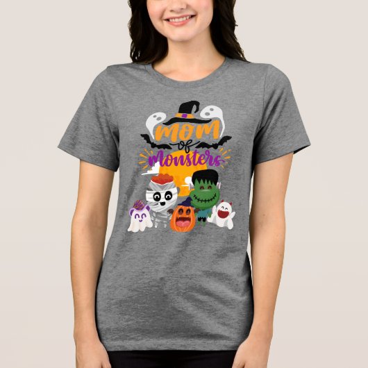 Halloween mama van Monsters T-shirt (Voorkant)