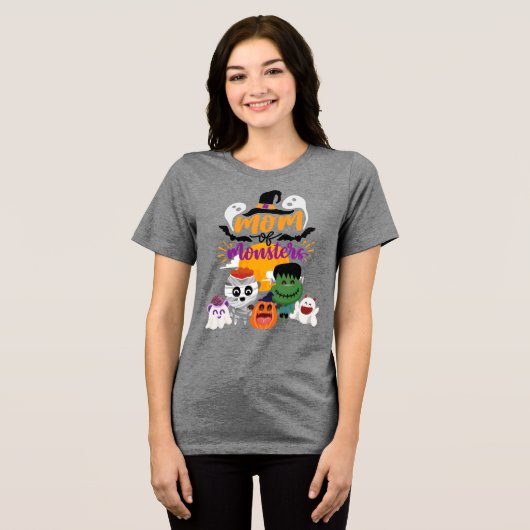 Halloween mama van Monsters T-shirt (Voorkant volledig)