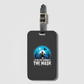 Halloween Man Achter het Masker Spelonk Bagagelabel (Voorkant (verticaal))