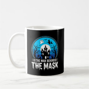Halloween Man Achter het Masker Spookhuis Koffiemok
