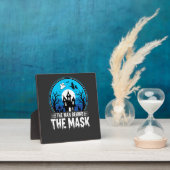 Halloween Man Behind the Mask Haunted House Fotoplaat (Insitu)