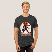 Halloween-man Tri-Blend Shirt (Voorkant volledig)