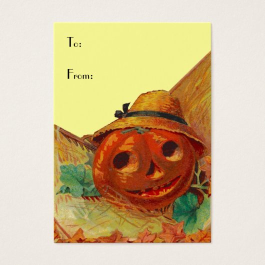 HALLOWEEN MAND LABELS ~ CADEAU LABEL KAARTEN & BUS VISITEKAARTJE (Voorkant)