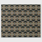 Halloween Mandala Ghosts, pompoenen, vleermuizen e Cadeaupapier (Vlak)