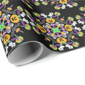 Halloween Mandala Ghosts, pompoenen, vleermuizen e Cadeaupapier (Rol Hoek)